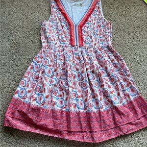 Vineyard Vines Floral Sleeveless Mini Dress in Red, Blue, White